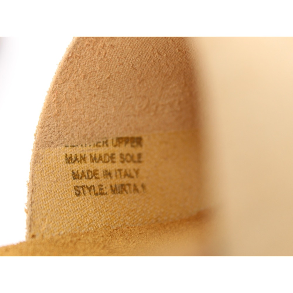 Marina Luna Suede Wedge Slide Sandals Made in Italy Womens 7 - Picture 9 of 11